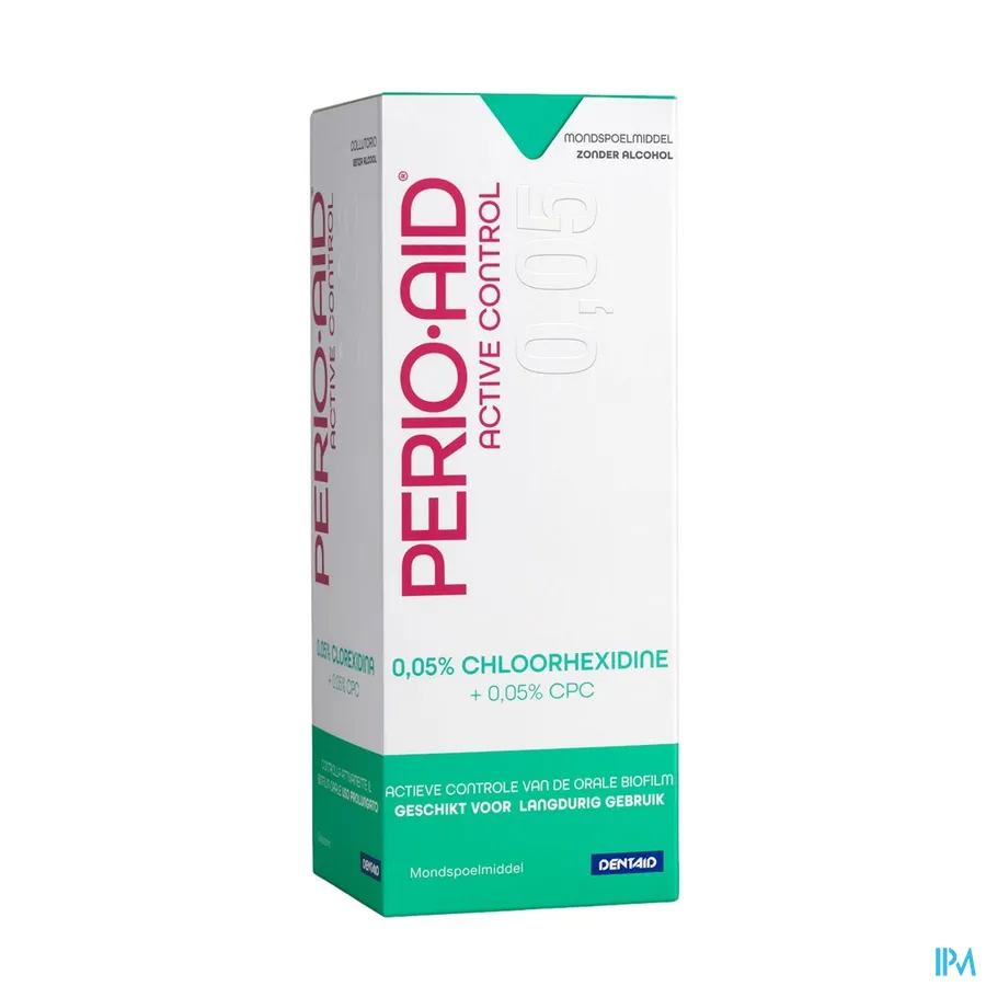 packshot van Perio Aid Active Control Mondspoelmiddel met 0,05% Chloorhexidine 500 ml