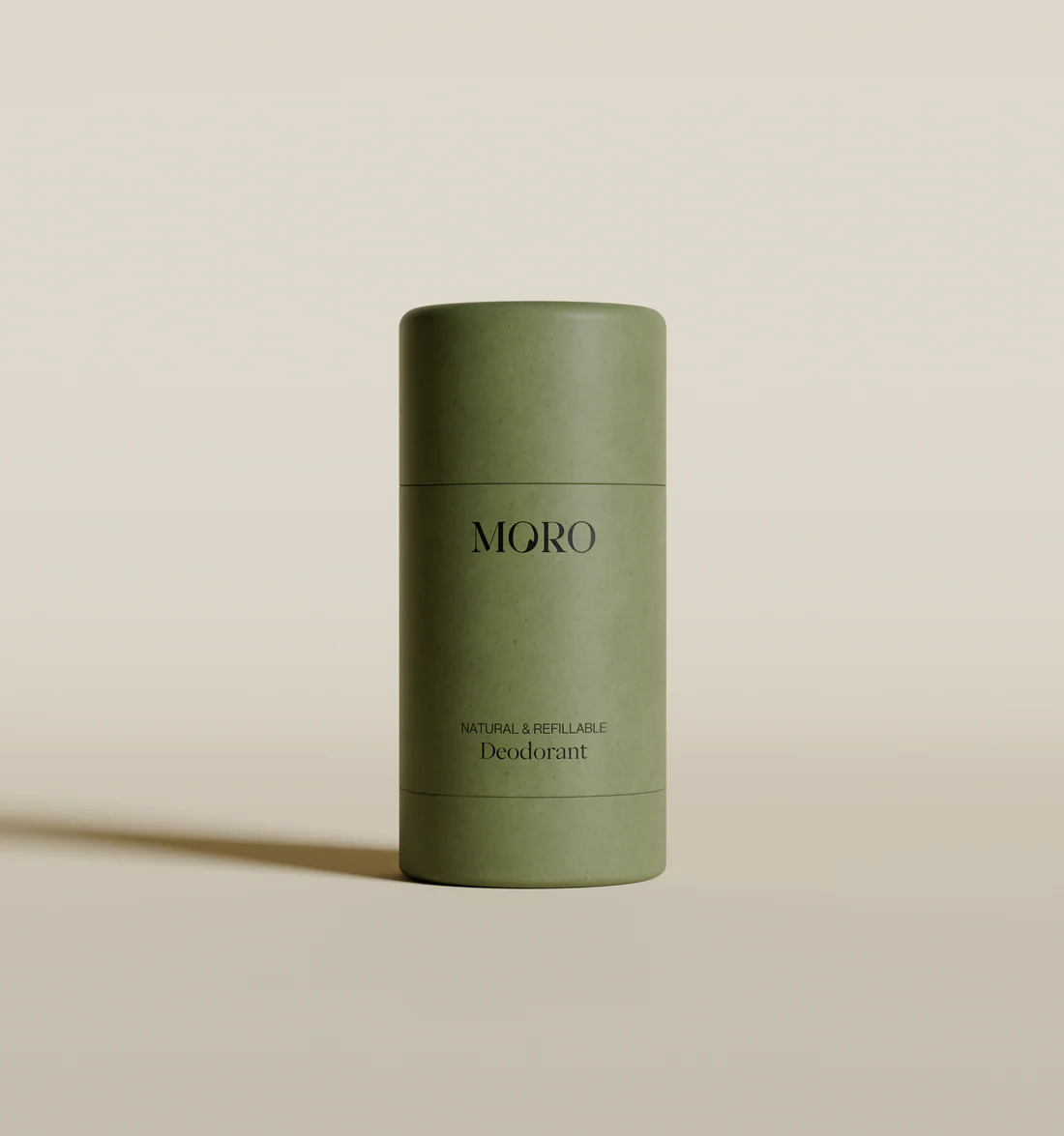 Moro Deodorant Starterkit | Lemongrass & Vetiver | Olive green case + 1 refill (pre-filled) 40g