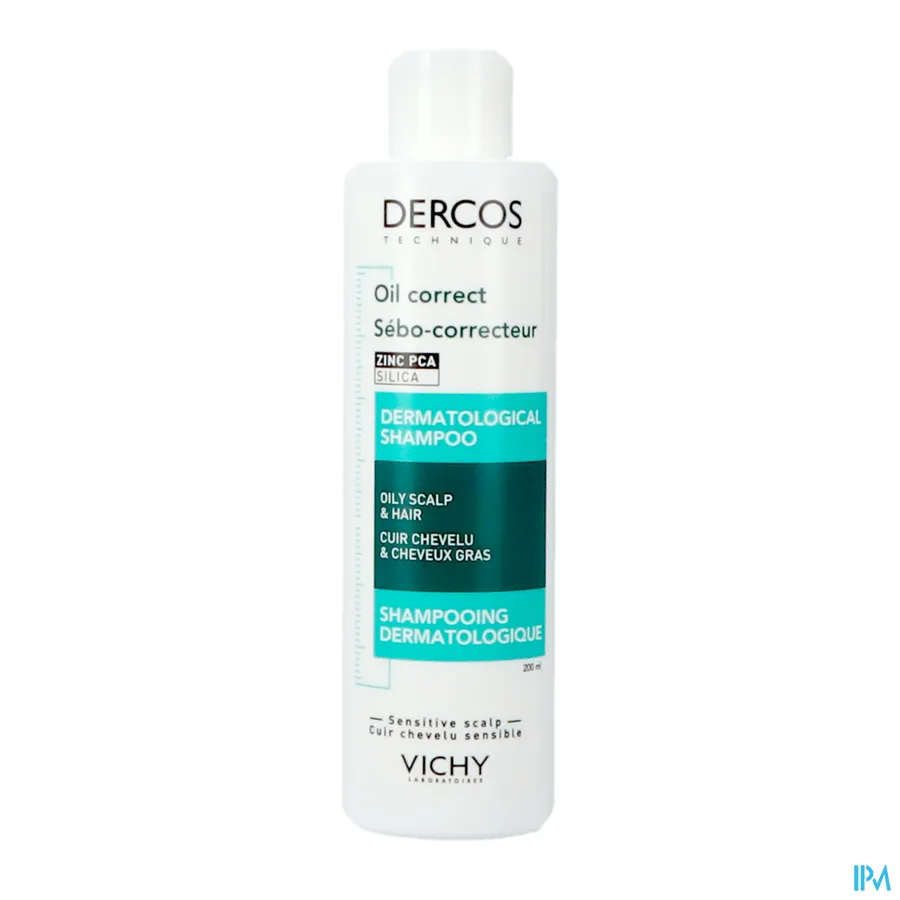 productshot van Vichy Dercos Oil Correct Dermatologische Shampoo 200 ml