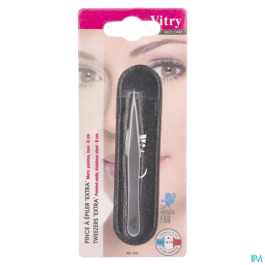 packshot van Vitry Epileerpincet met Extra Puntige Top in Inox