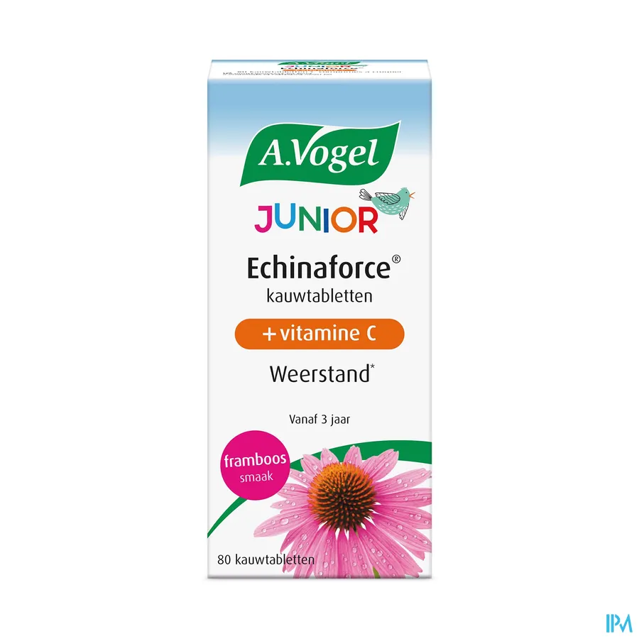 packshot van A. Vogel Echinaforce Junior + Vitamine C 80 kauwtabletten