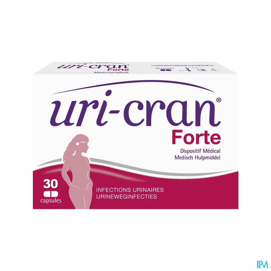 packshot van Uri-Cran Forte bij Urineweginfecties 30 Capsules