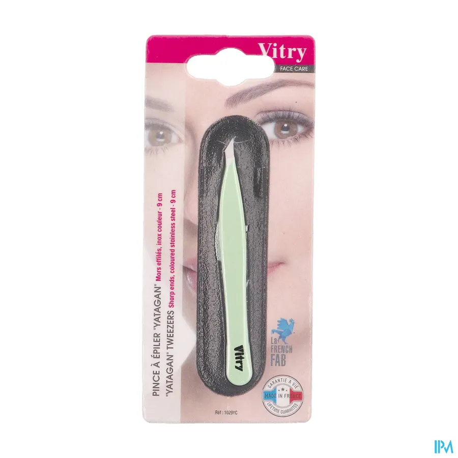 packshot van Vitry Epileerpincet met Schuine Ultrafijne Top Gekleurd
