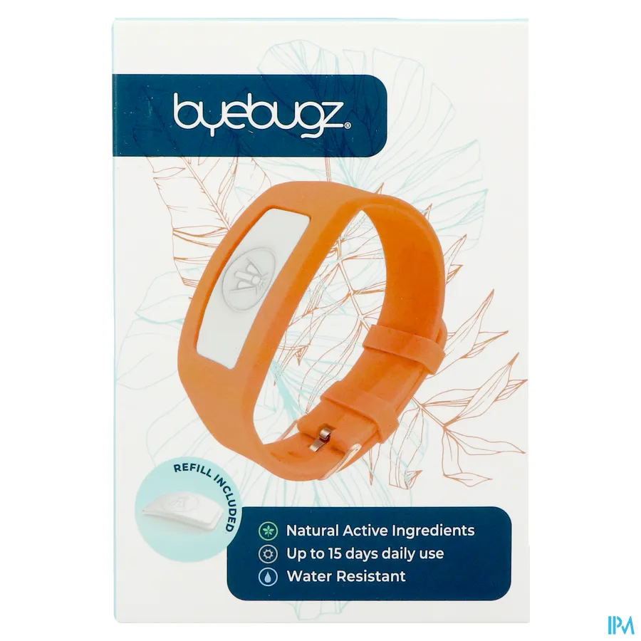 packshot van ByeBugz Bangles Sunrise Orange 1 stuk
