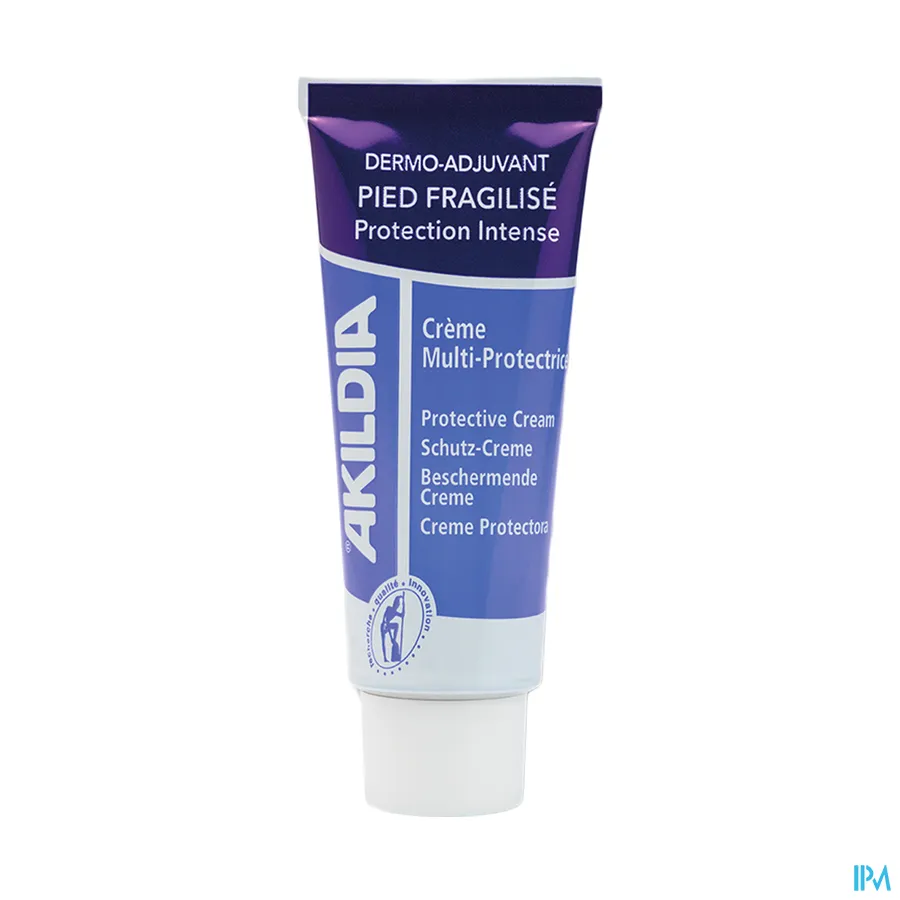 productshot van Akileïne Akildia Algemene Beschermende Crème voor de Diabetische Voet Tube 75 ml