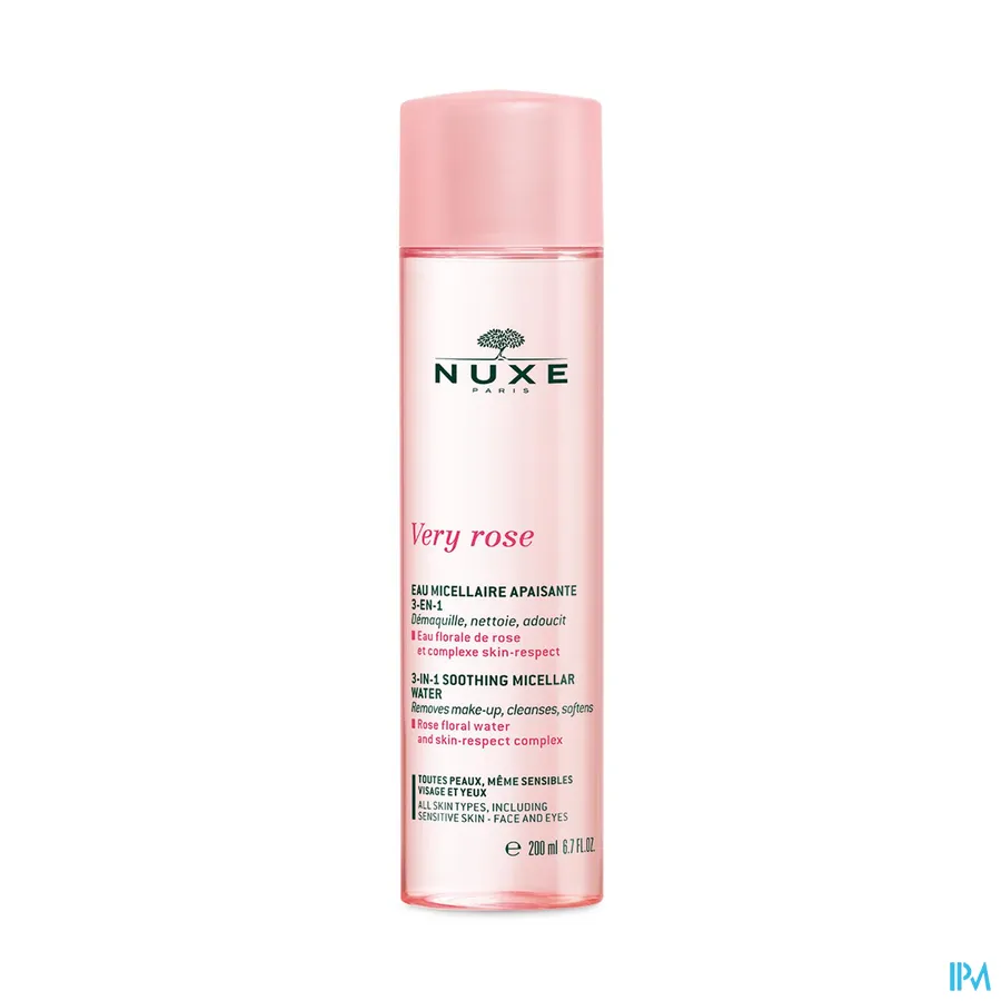 packshot van Nuxe Very Rose Kalmerend Micellair Water 3-in-1 200 ml