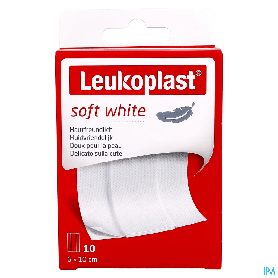 packshot van Leukoplast Soft 6 cm x 10 cm 10 stuks