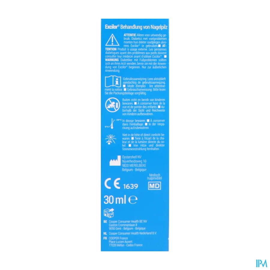 packshot van Excilor Forte voor Behandeling van Schimmelnagels 30 ml