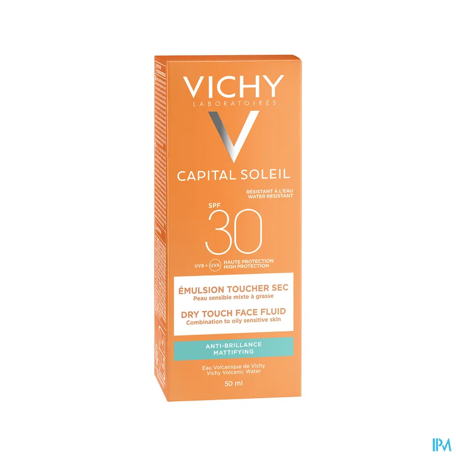 packshot van Vichy Ideal Soleil Gelaat Dry Touch SPF30 50 ml