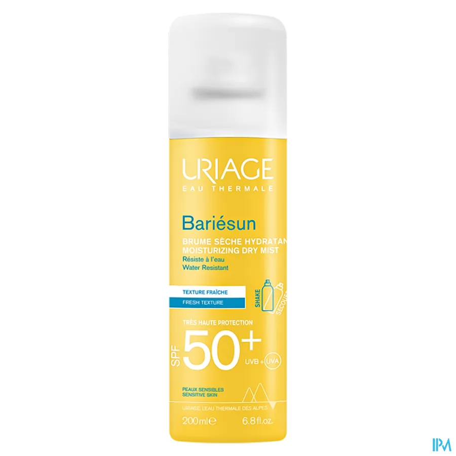 packshot van Uriage Bariesun SPF 50+ Mist Droog Spray 200 ml