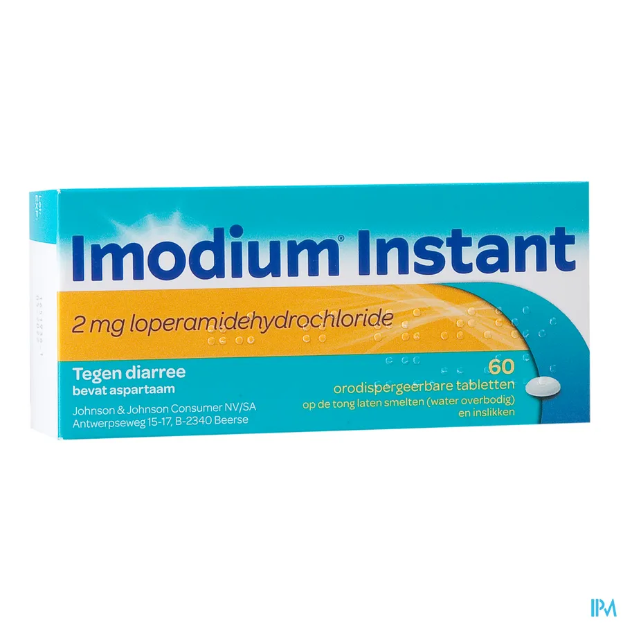 packshot van Imodium Instant 60 tabletten