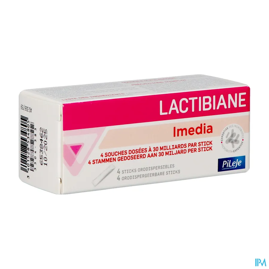 packshot van Pileje Lactabiane Imedia 4 sticks