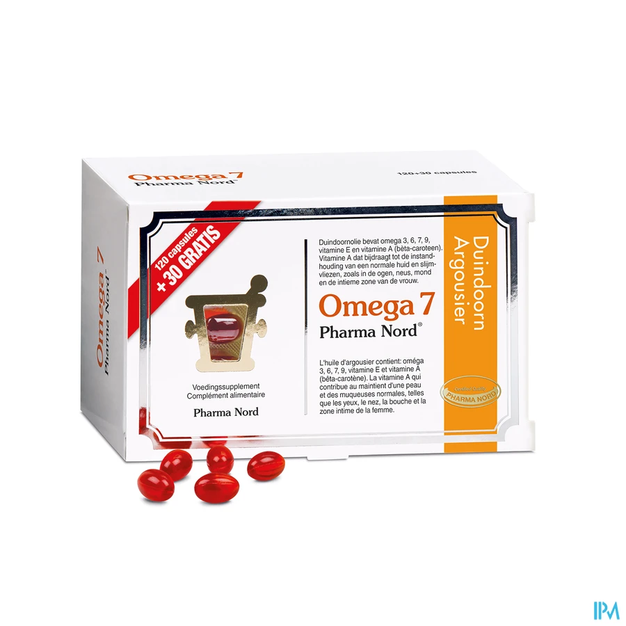 productshot van Pharma Nord Omega 7 120 + 30 capsules