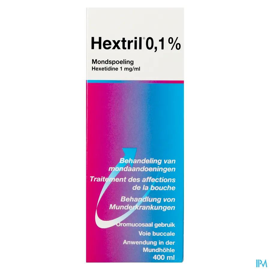 packshot van Hextril 0,1% Mondspoeling 400 ml