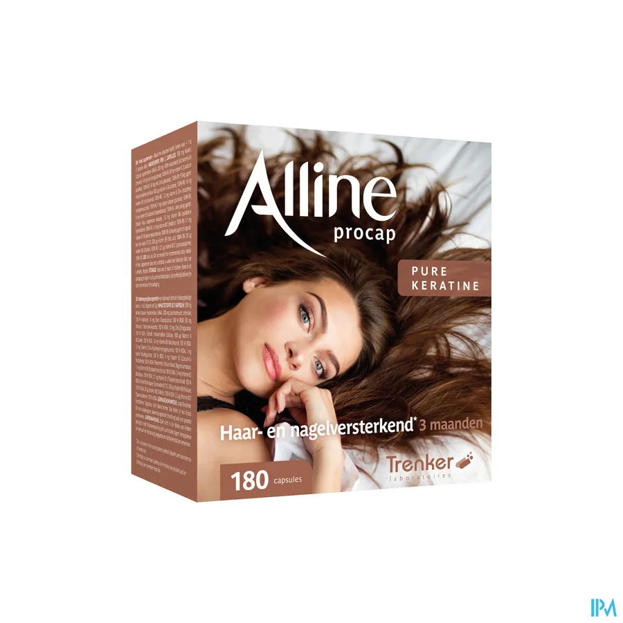 packshot van Alline Procap All in Nutrition voor Haargroei 180 Capsules
