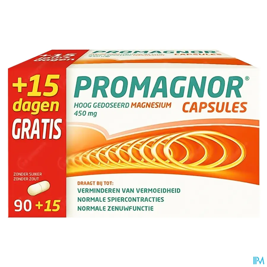 packshot van Promagnor Promo* 90 + 15 capsules