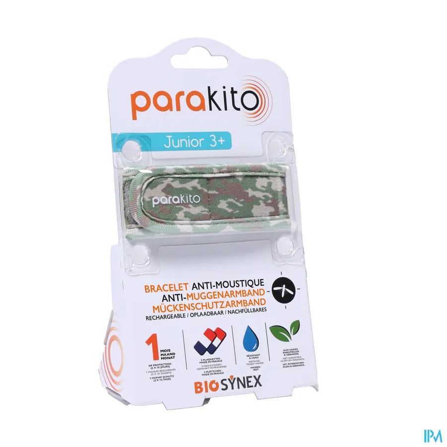 packshot van Parakito Junior 3+ Anti-Muggenarmband Camouflage