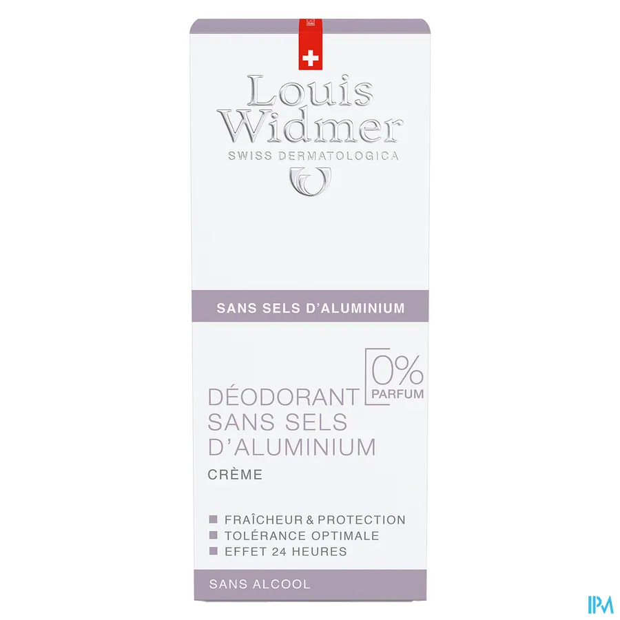 packshot van Widmer Deo Creme Zonder Aluminium zonder parf 40ml
