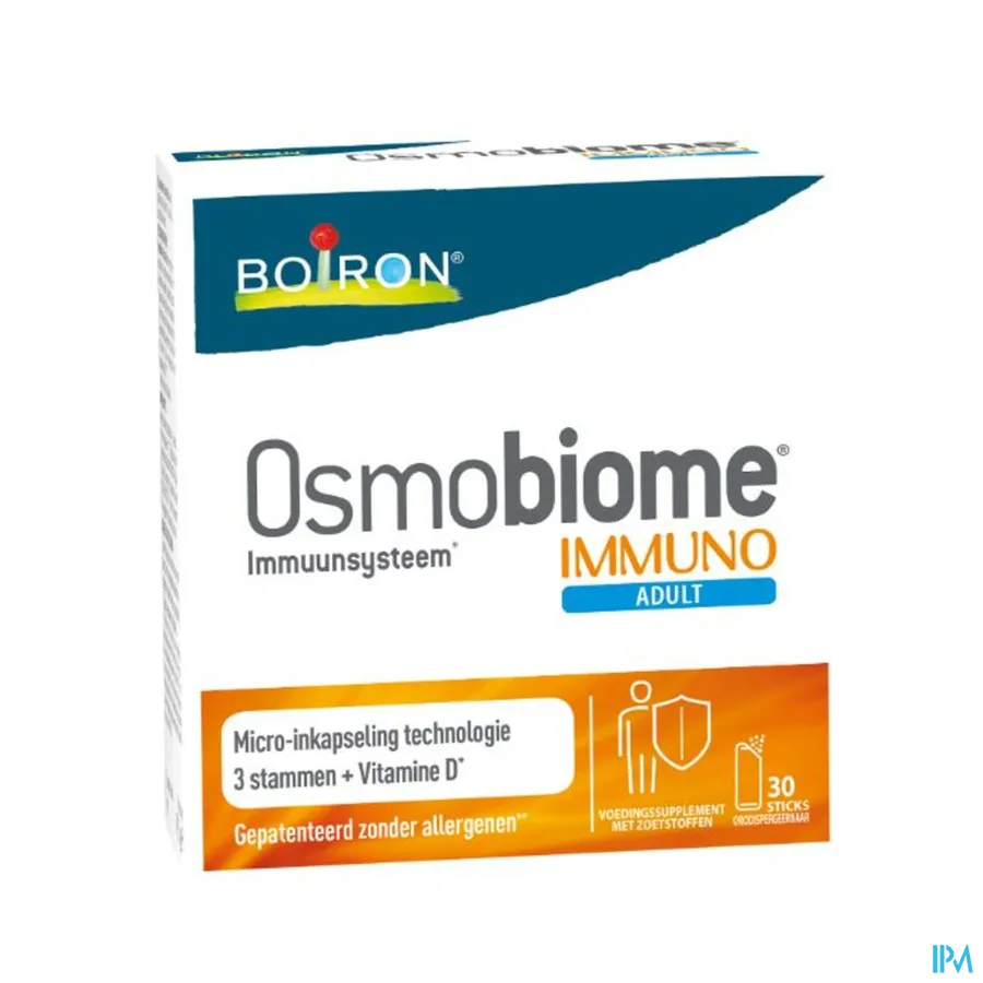 packshot van Osmobiome Immuno Adult 30 sticks
