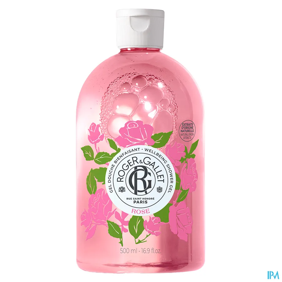 packshot van Roger & gallet Rose Douchegel 500 ml