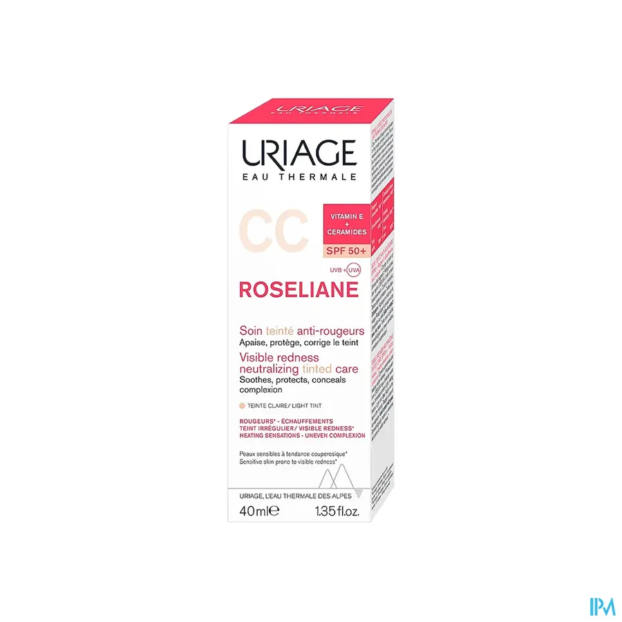 packshot van Uriage Roseliane CC Crème SPF50+ Light 40 ml