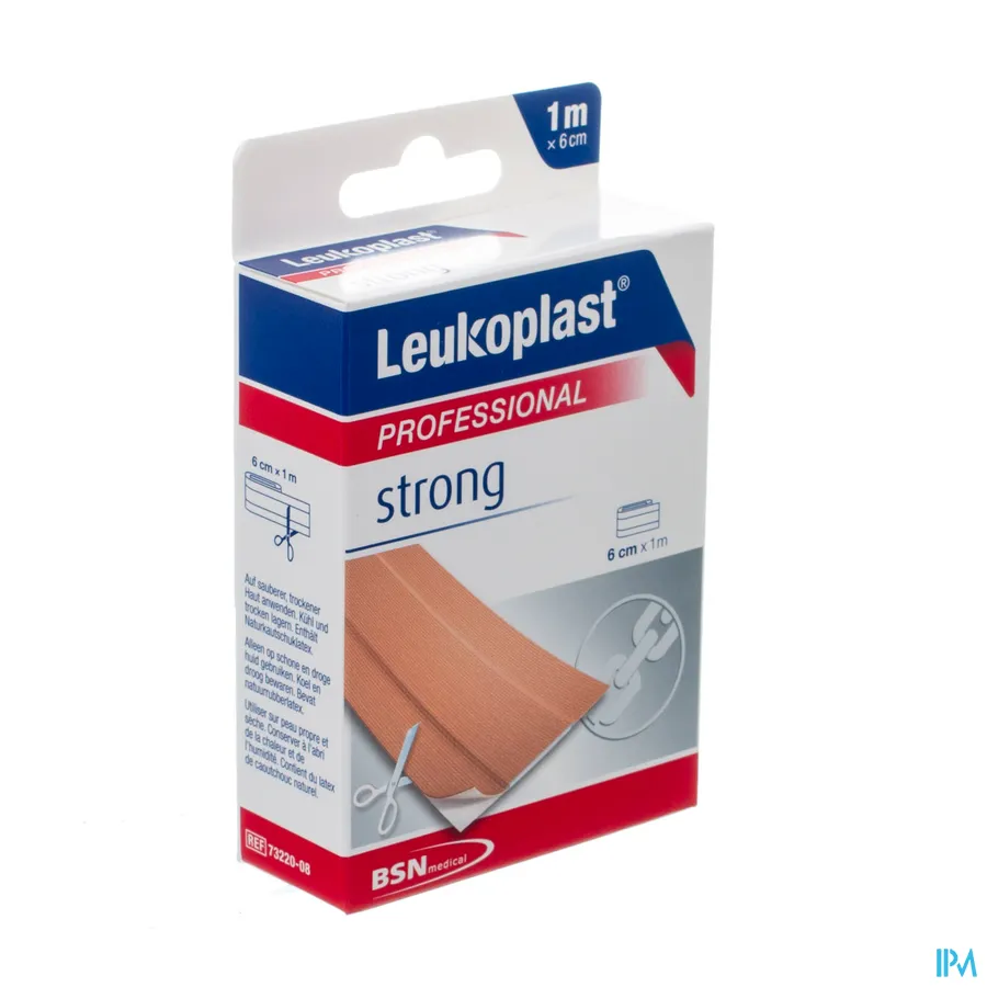 packshot van Leukoplast Strong 6 cm x 1 m 1 stuk