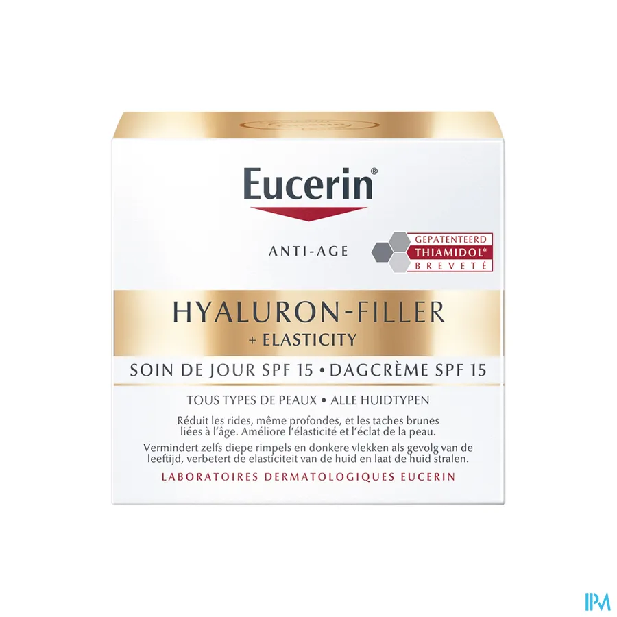 packshot van Eucerin Elasticity + Filler Dagcrème SPF 15 50 ml
