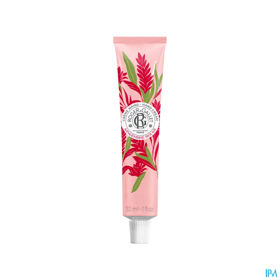 packshot van Roger & Gallet Weldadige Handcrème 30 ml Gingembre Rouge