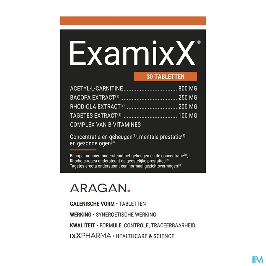 packshot van ExamixX 30 tabletten