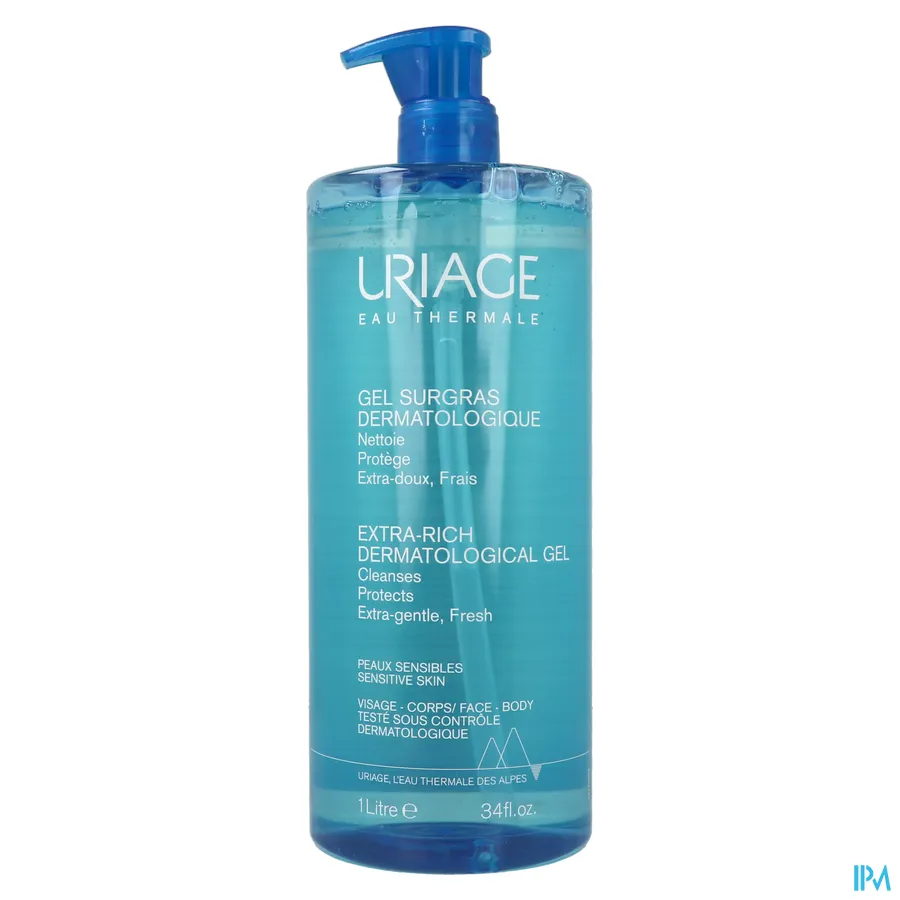 packshot van Uriage Schuimende Reinigingsgel Overvet 1 l