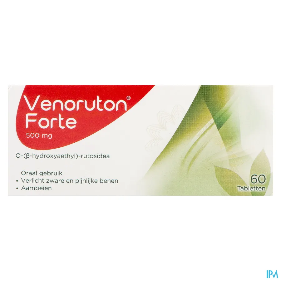 packshot van Venoruton Forte 500 60 tabletten