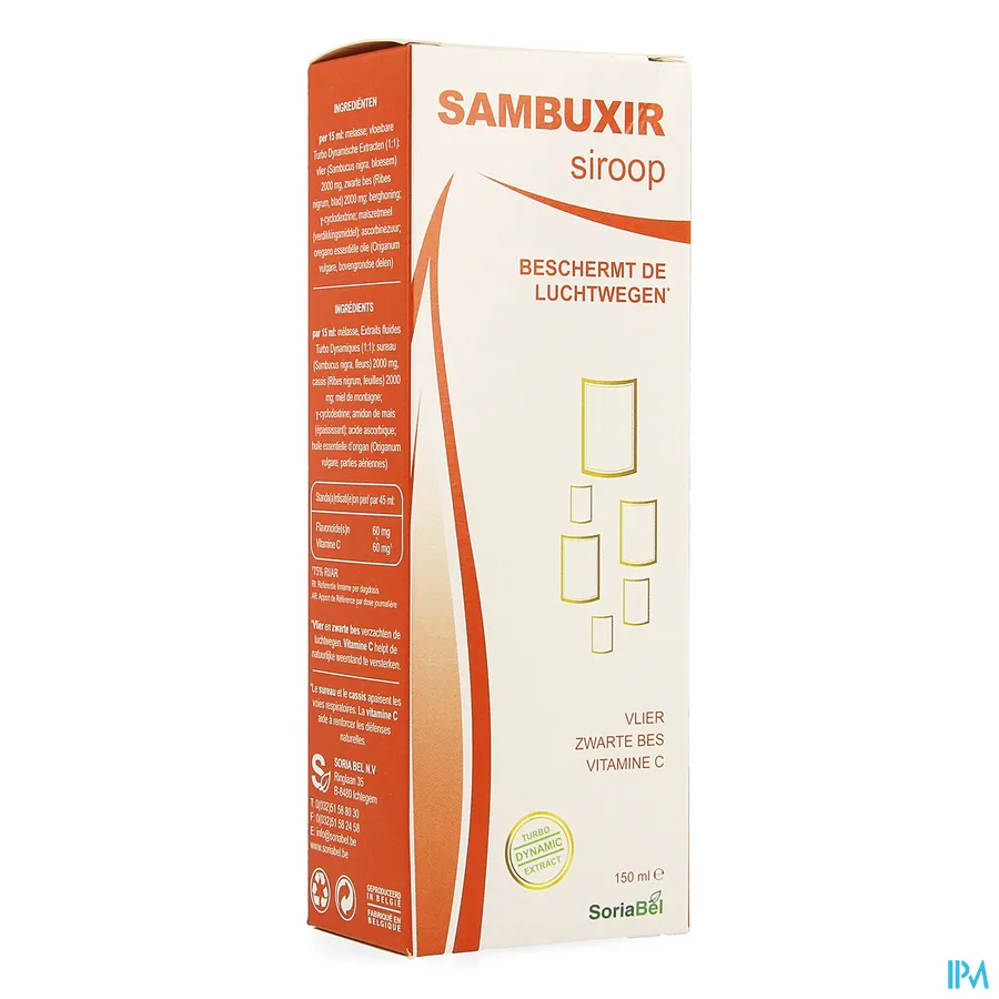 packshot van Soria Sambuxir Siroop 150 ml