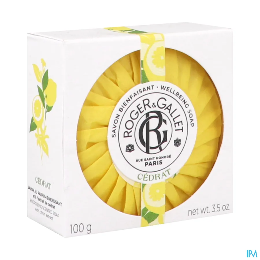 packshot van Roger & gallet Cedrat Zeep 100 g