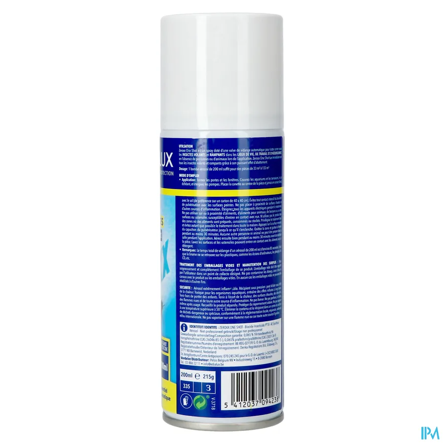 packshot van Zeroxx One Shot Spray 200 ml