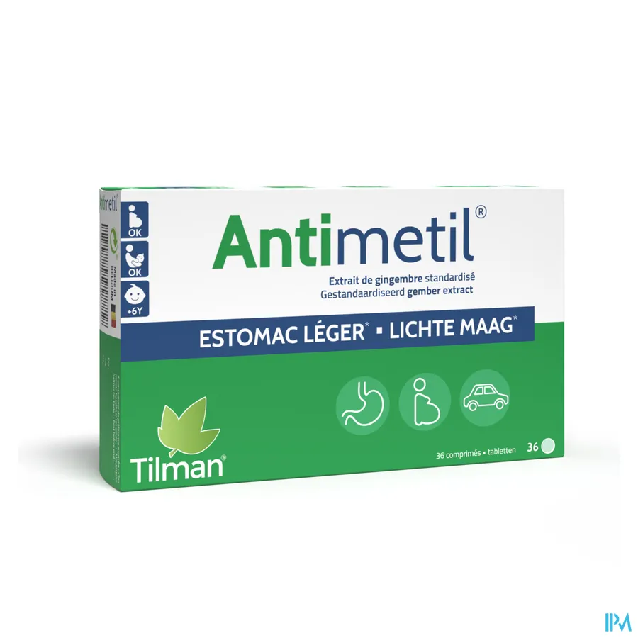 packshot van Antimetil 36 tabletten
