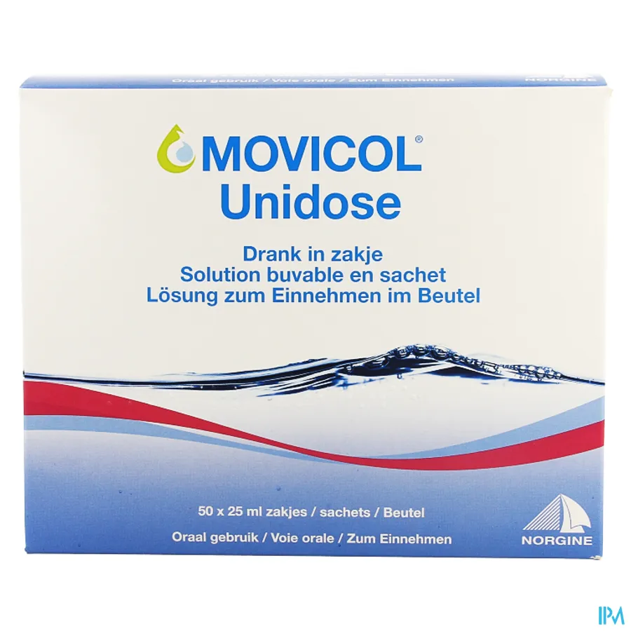 packshot van Movicol Unidose 50 zakjes
