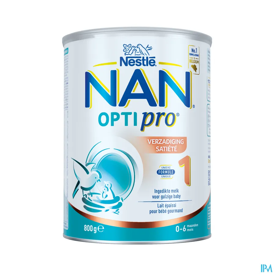 packshot van Nan Verzadiging 1 van 0-6 maanden Pot 800 g