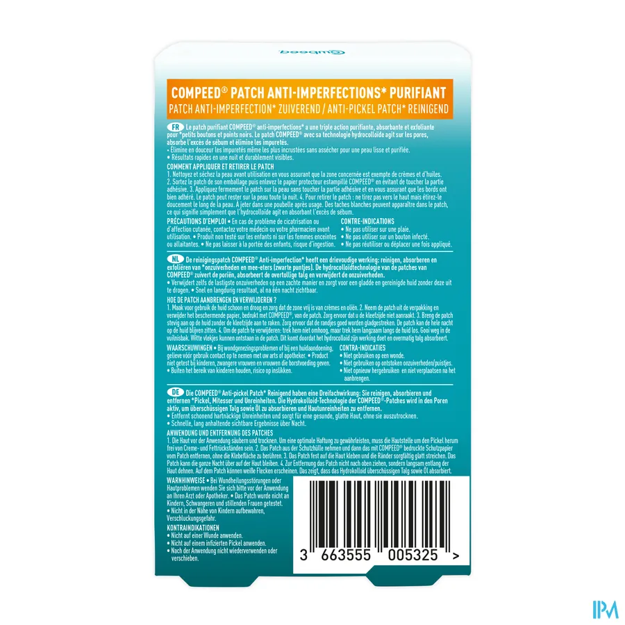 packshot van Compeed Anti-Imperfections Discreet Patches 7 stuks