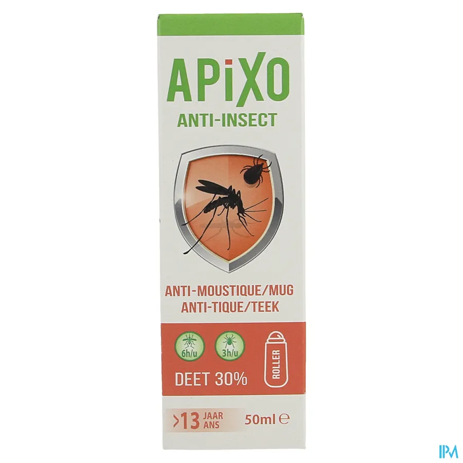 packshot van Apixo Anti-Insect DEET 30% Roller 50 ml