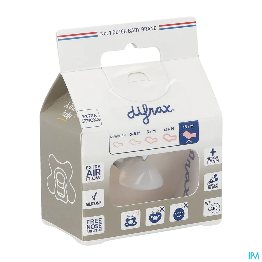 packshot van Difrax Fopspeen Sil Dental Xtr Sterk 18m+ 342