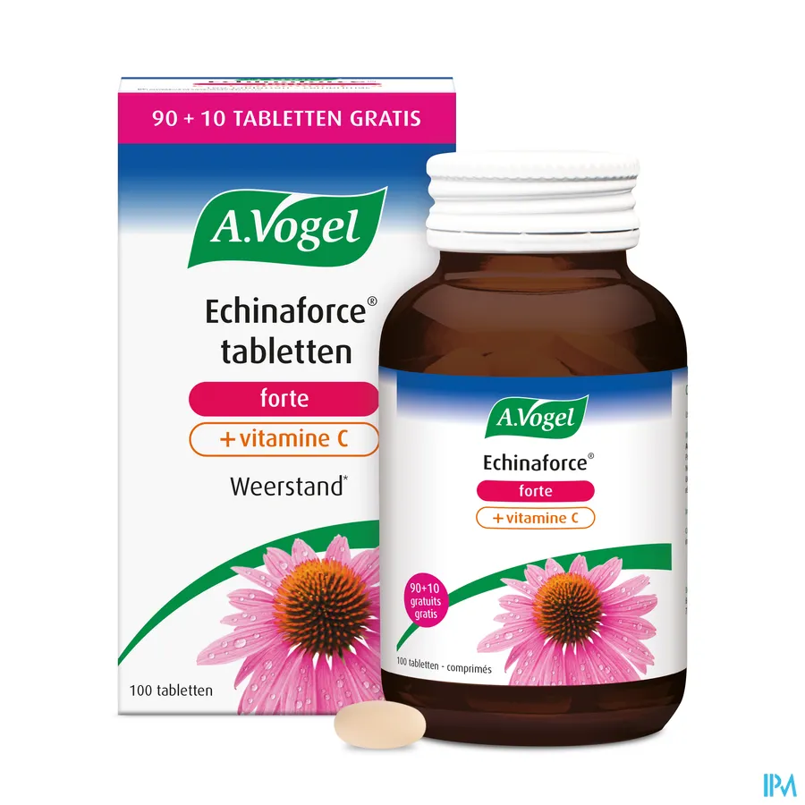 packshot van A. Vogel Echinaforce Forte + Vitamine C PROMO 100 tabletten