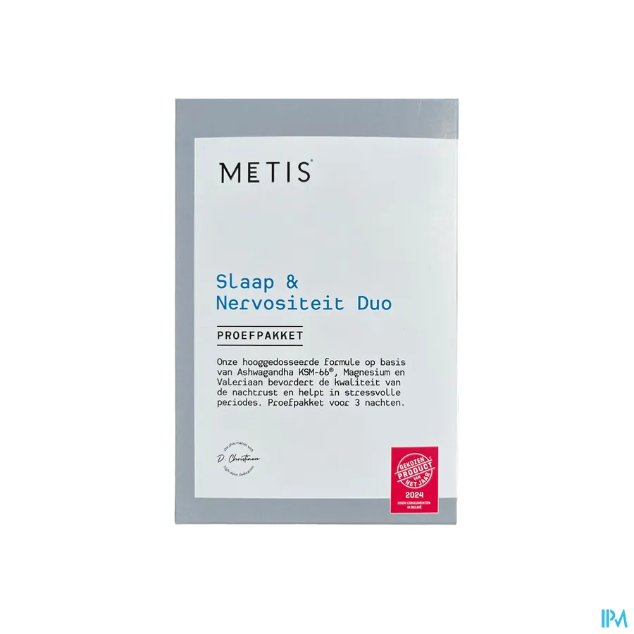 packshot van Metis Sleep 08 & A/stress 03 Duo V-caps 3x2