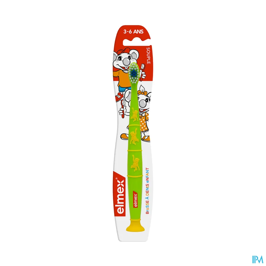 packshot van Elmex Kindertandenborstel voor Kinderen van 3-6 Jaar 1 Stuk