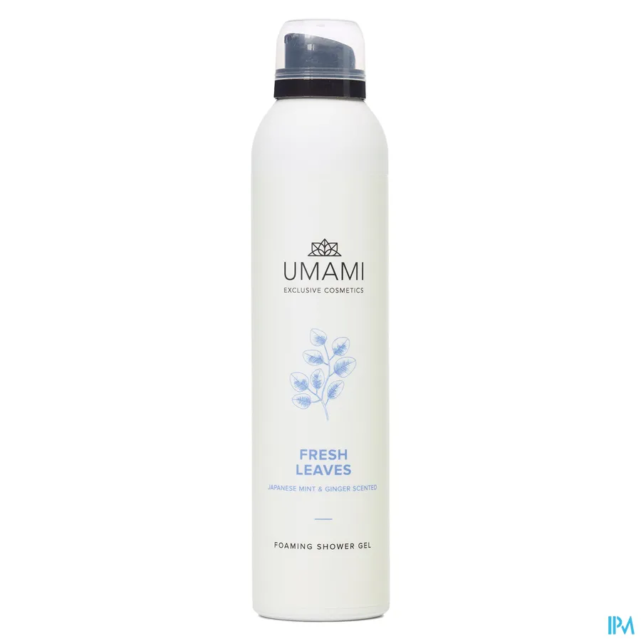 packshot van Umami Fresh Leaves Doucheschuim 200 ml