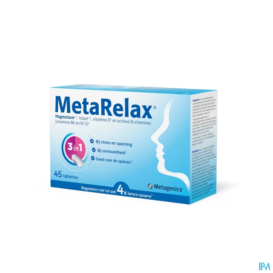packshot van MetaRelax 45 tabletten