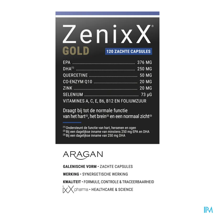 packshot van ZenixX Gold 120 capsules