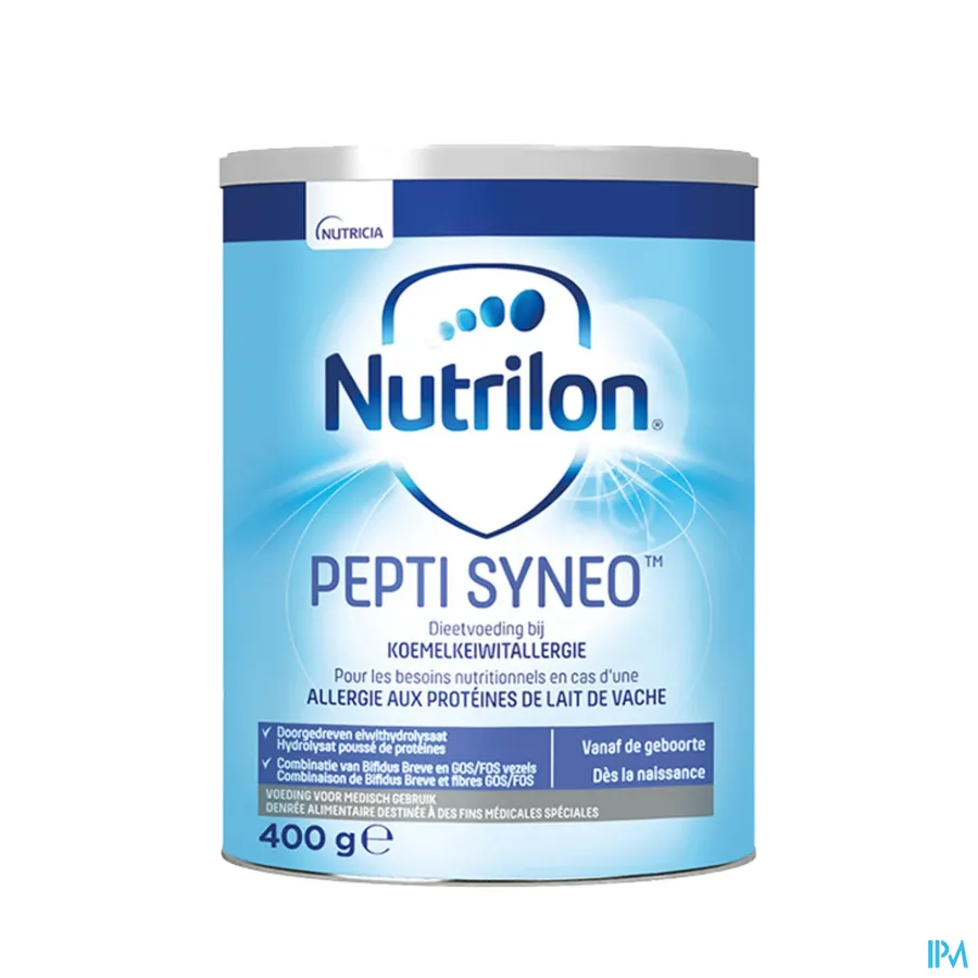 packshot van Nutrilon Pepti Syneo 400 g