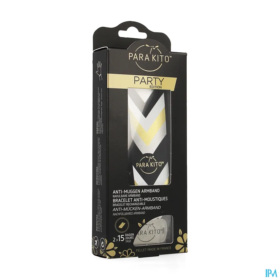 packshot van ParaKito Anti-Muggen Armband Party Edition Berlijn met 2 Navultabletten