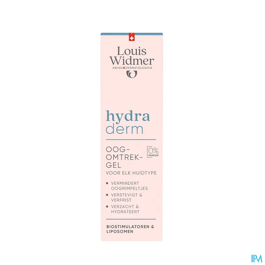 packshot van Louis Widmer Hydraderm Oogomtrekgel 15 ml - zonder parfum