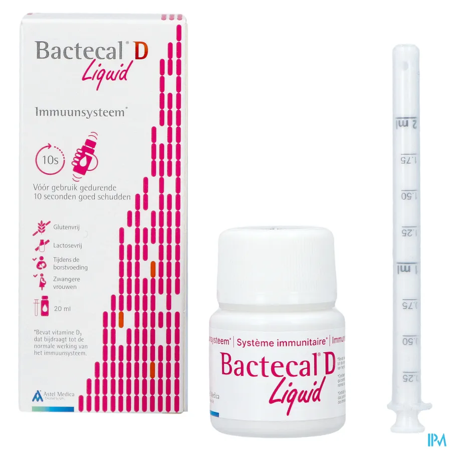 packshot van Bactecal D Liquid 20 ml